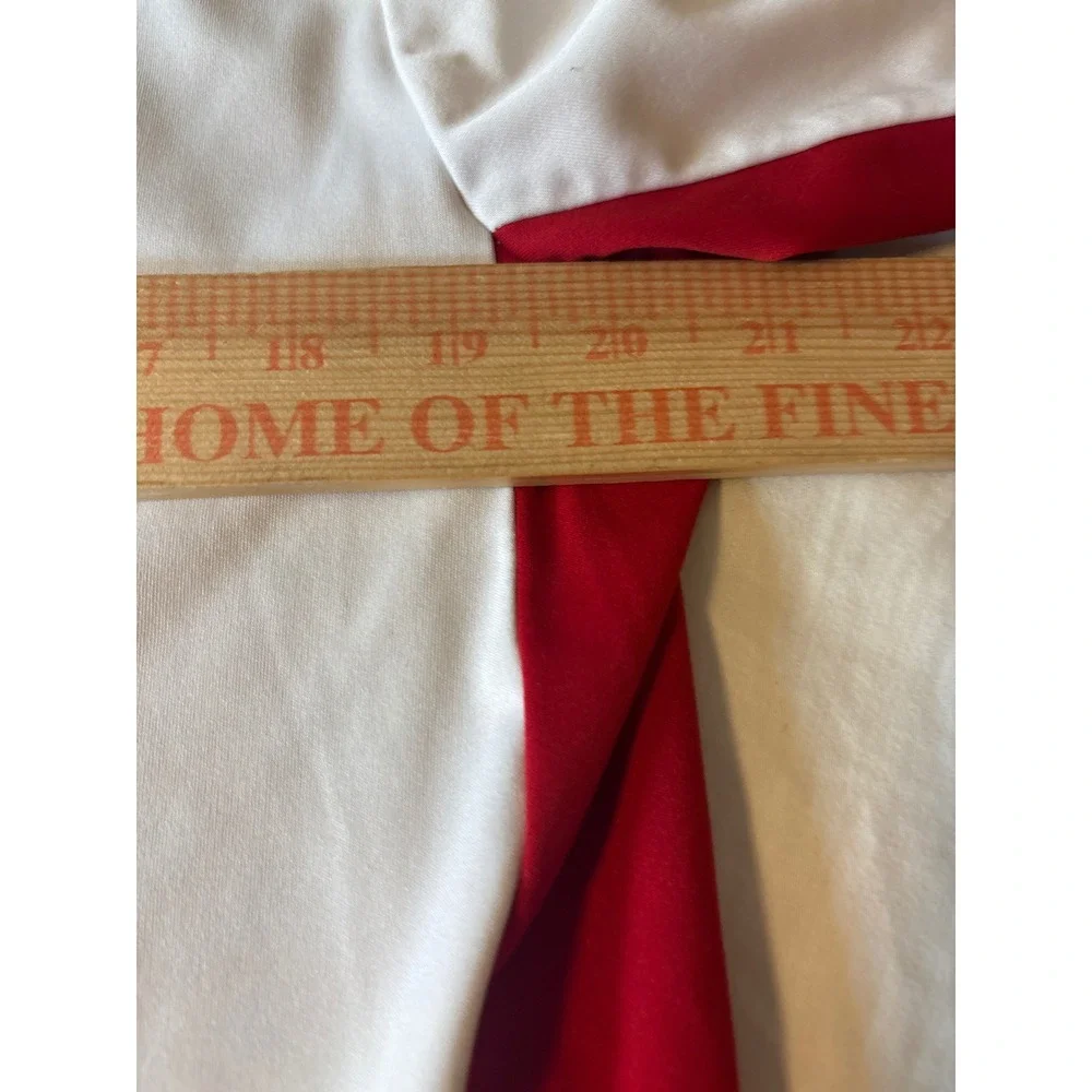 Adidas Polo Shirt Mens Large White Red  Climalite 1893 CC Graphic